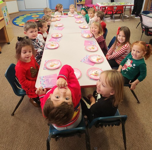 Happy kids at preschool